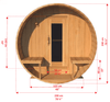 Dundalk CT Serenity 6 Person Barrel Sauna CTC2245W
