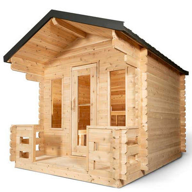 Dundalk CT Georgian 6 Person Outdoor Sauna with Changeroom
