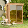 Dundalk Pure Cube CU552 Outdoor Sauna - Knotty Red Cedar