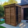 Dundalk Pure Cube CU552 Outdoor Sauna - Knotty Red Cedar
