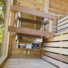 Dundalk Pure Cube CU552 Outdoor Sauna - Knotty Red Cedar