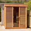 Dundalk Pure Cube CU570 Outdoor Sauna - Clear Cedar