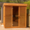 Dundalk Pure Cube CU572 Outdoor Sauna - Knotty Red Cedar