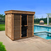 Dundalk Pure Cube CU572 Outdoor Sauna - Knotty Red Cedar
