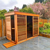 Dundalk Pure Cube CU580 Outdoor Sauna - Clear Cedar