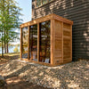 Dundalk Pure Cube CU580 Outdoor Sauna - Clear Cedar