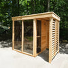 Dundalk Pure Cube CU582 Outdoor Sauna - Knotty Red Cedar