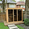 Dundalk Pure Cube CU582 Outdoor Sauna - Knotty Red Cedar