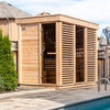 Dundalk Pure Cube CU582 Outdoor Sauna - Knotty Red Cedar