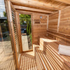 Dundalk Pure Cube CU582 Outdoor Sauna - Knotty Red Cedar